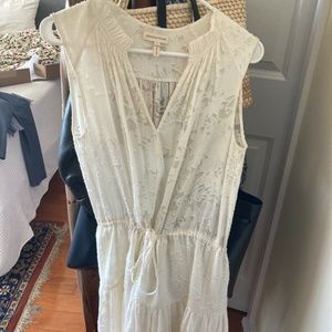 Rebecca Taylor white floral mini dress size 2